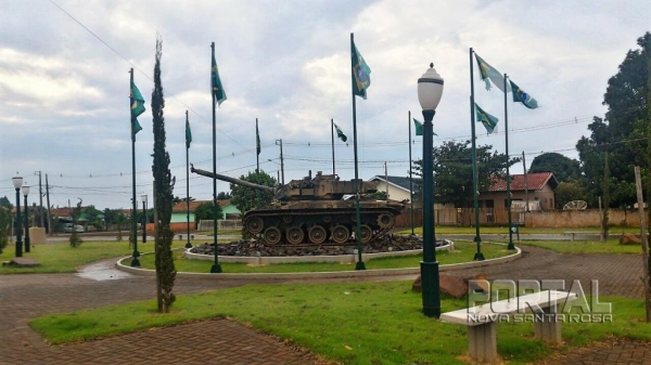 Praça do Exército em Nova Santa Rosa. (Foto: Portal Nova Santa Rosa)