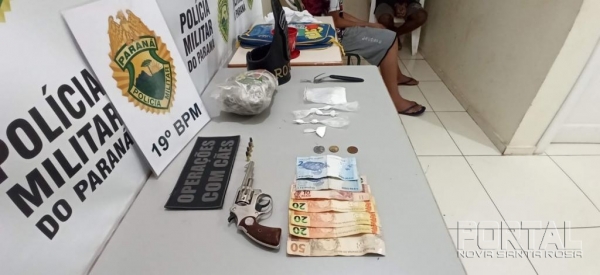 Material apreendido pela ROTAM.(Foto: Portal Nova Santa Rosa)