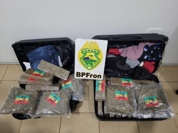 A droga totalizou 16,850 kg,. (Foto: BPFron)