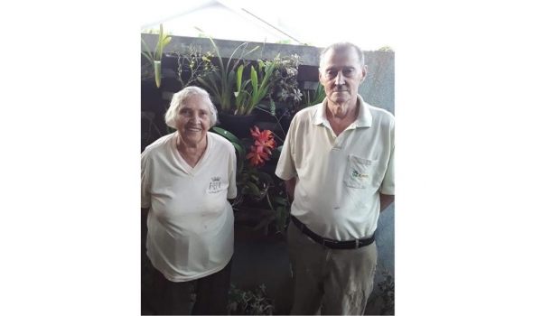 Seu Balduino e Dona Elvira casaram no dia 15 de abril de 1950 em Charrua no estado do Rio Grande do Sul. (Foto: Arquivo Familiar)