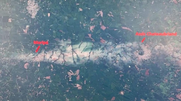 Foram, aproximadamente, 15 minutos de temporal(Foto: Reprodução/Sou Agro)