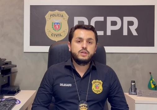 Delegado de Polícia Civil, Rodrigo Baptista. (Foto: Reprodução)