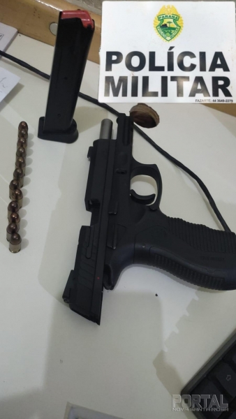 Arma apreendida pela PM de Palotina. (Foto: PM)