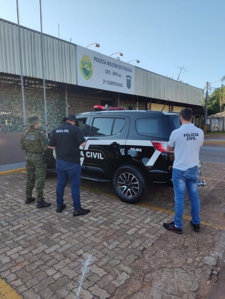 O rapaz foi preso. Foto: BPFron