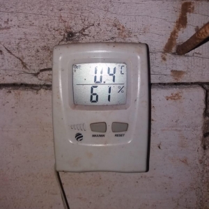 Temperatura registrada no interior, sentido a Planalto do Oeste. Foto: Divulgação.