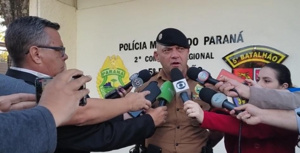 Comandante Geral da Polícia Militar do Paraná, Hudson Leôncio Teixeira. Foto. PMPR