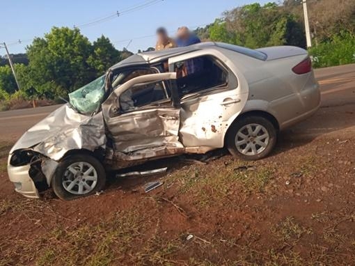 O condutor chegou a ser socorrido, mas entrou em óbito no Pronto Atendimento em Enéas Marques.Foto: Divulgação/PP News.