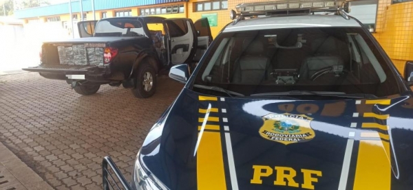 O jovem foi preso em flagrante. Foto: PRF