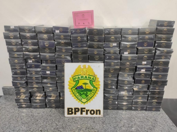 O contrabando foi encaminhado para a Receita Federal. Foto: BPFron.