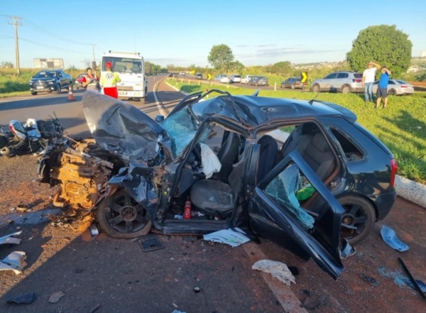 Motociclista morre em acidente na PR-862 em Ibiporã — Foto: Divulgação/PRE
