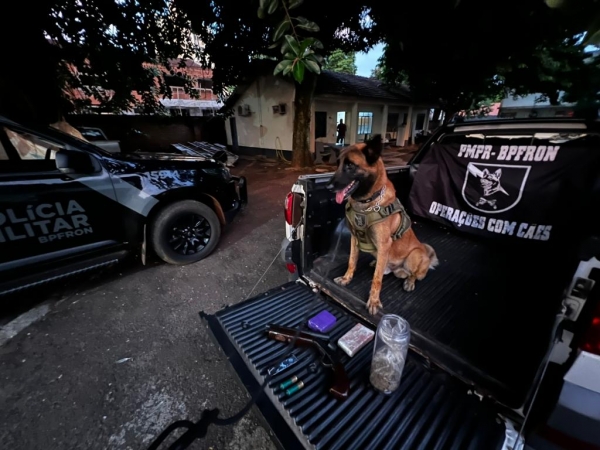 Os materiais apreendidos foram encaminhados para a delegacia. Foto: BPFRON