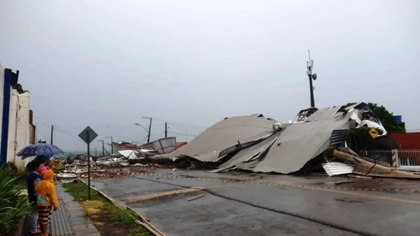 Temporal em Xanxerê-SC. Foto: Divulgação. 