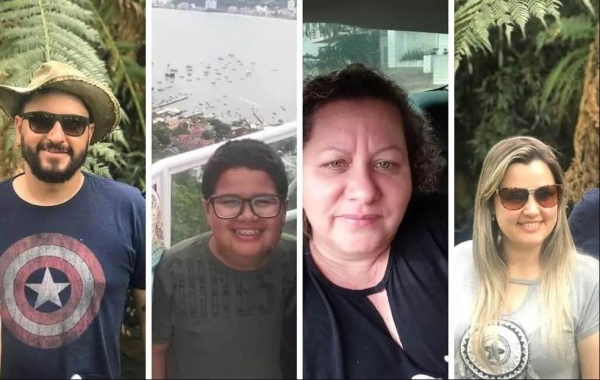 Na sequência, da esquerda para a direita: Thiago, Igor, Rita e Juliana — Foto: Reprodução/Redes sociais