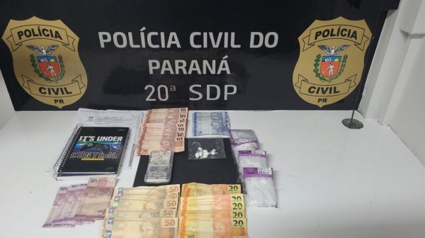 Material apreendido pela Polícia Civil. Foto: PCPR