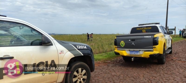 A Polícia Militar foi acionada e isolou o local até a chegada da Polícia Civil. Foto: Guia Medianeira.