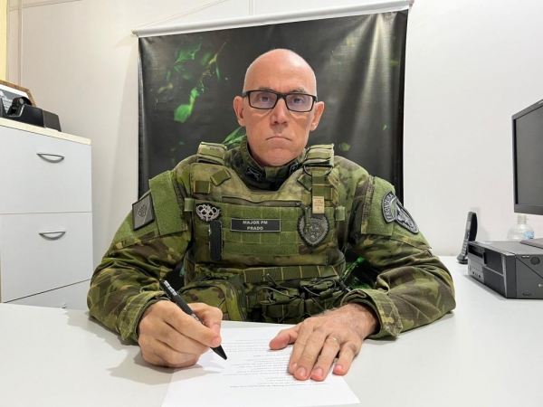 Major Prado Subcomandante do BPFron. Foto: BPFron.