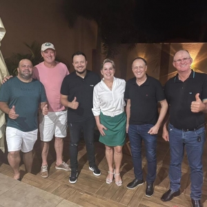Reunião em Santa Rita do Oeste no dia 10 de março. Foto: Divulgação.