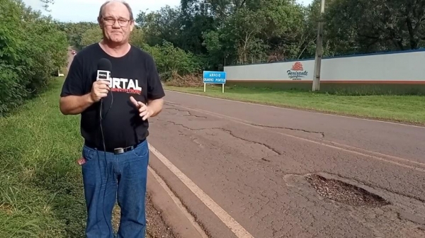 Jornalista e repórter Rudi Walker. Foto: Reprodução/Portal Nova Santa Rosa.