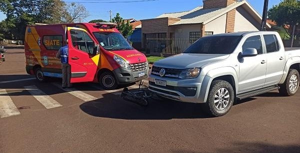 Dia do acidente em que o idoso foi atropelado. Foto: Portal Nova Santa Rosa.