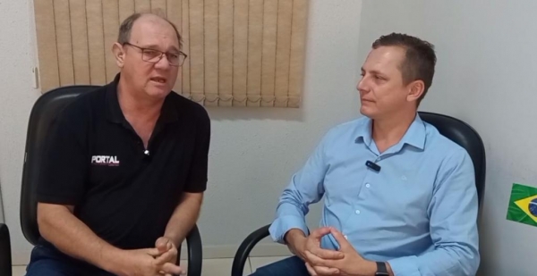 Rudi Walker e Vereador Sauer. Foto: Portal Nova Santa Rosa.