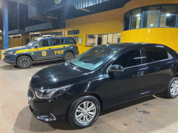 Veículo recuperado. Foto: Divulgação/PRF