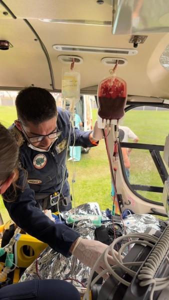 Idosa de 63 anos leva chifrada e é pisoteada por vaca em nova Olímpia — Foto: SAMU