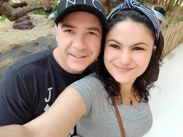 O frentista José Adriano ao lado da esposa, Tatiane Isabel – Foto: Reprodução/Redes sociais