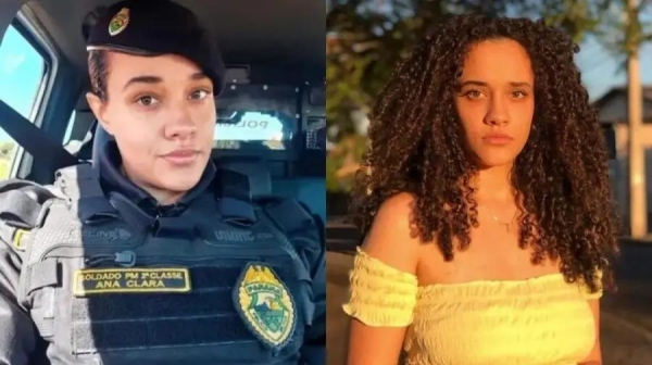 Policial Militar Ana Clara Barreto. Foto: Reprodução/Banda B/Tn On Line.