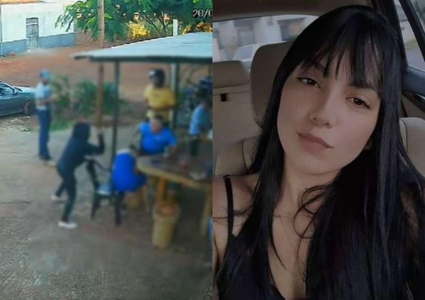 Foto: Reprodução (Esq: Imagem da câmera de segurança / Dir: Jovem Maria Eduarda Ferreira)