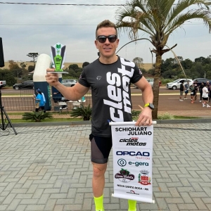 O Atleta que foi confiante para o desafio conquistou o segundo lugar.. Foto: Divulgação.