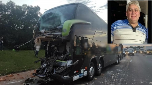 Ele conduzia o coletivo que fazia o trajeto Florianópolis-Porto Alegr. Foto: Reprodução JP News .