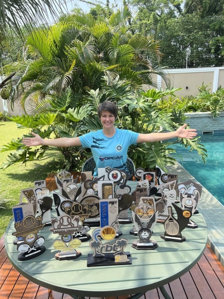 Troféus conquistados durante os anos de 2023 e 2024. Foto: Arquivo pessoal.