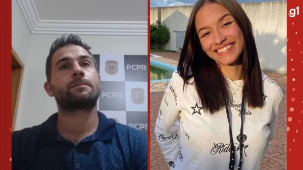 Marcos Vagner de Souza e Isis Victória Mizerski — Foto: Reprodução