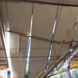 Barracão afetado em Nova Santa Rosa. Foto: Divulgação.