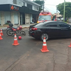 Primeiro acidente entre uma Honda XLR e um Chevrolet Cruze