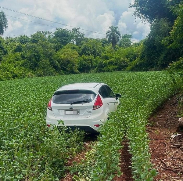 Veículo recuperado. Foto: Polícia Civil de Marechal Rondon.