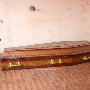 Caixão encontrado em 2020. Foto: Portal Nova santa Rosa.