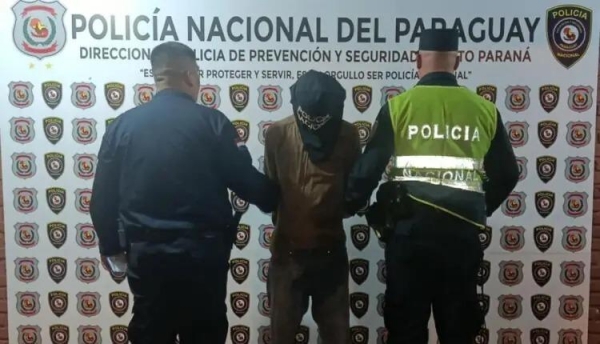 Brasileiro permanecerá preso preventivamente no Paraguai. Foto: Gentileza/Polícia Nacional do Paraguai