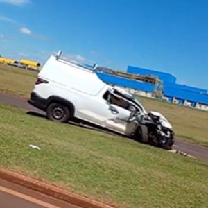 Acidente da segunda-feira. Foto: Divulgação.