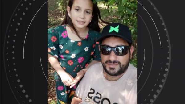 Pai e filha morrem em acidente e irmã fica ferida — Foto: Arquivo pessoal