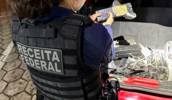 Entre os produtos mais apreendidos em 2025 estão equipamentos eletrônicos. Foto: Receita Federal.