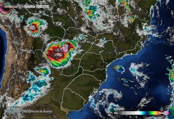 Satélite Goes-19. Foto: Simepar.
