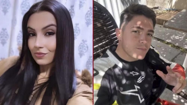 Jessica e Gabriel estavam na mesma casa quando foram mortos a tiros. Foto: Reprodução G1/Paraná.