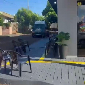 Imagem registrada momentos antes do início da inauguração.