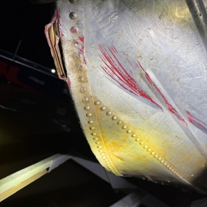 Barco de pesca encontrado na sexta-feira. Foto: Divulgação.