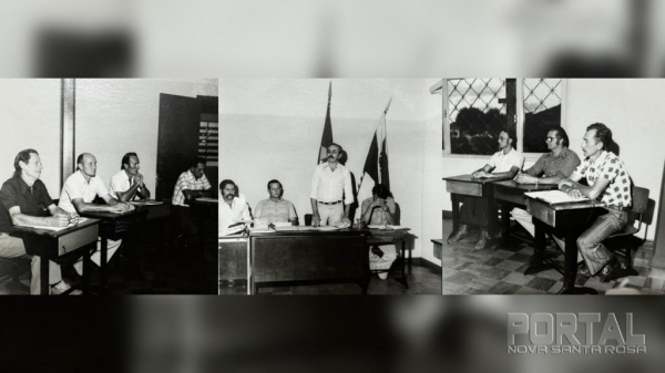 Fotos: Portal Nova Santa Rosa (Primeira reunião do Poder Legislativo)
