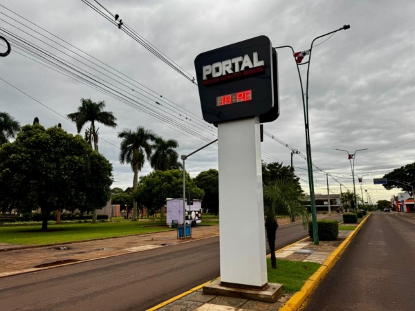 14° na manhã deste sábado em Nova santa Rosa. Foto: Scheila Marini.