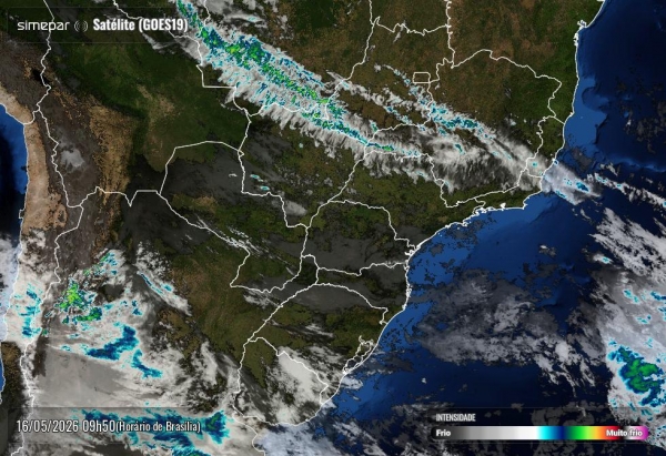 Satélite Goes-19. Foto: Simepar.