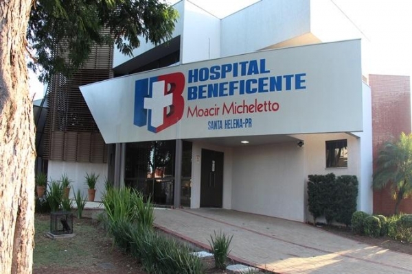 Hospital em Santa Helena. Foto: Arquivo.