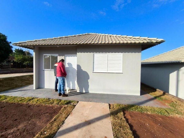 A entrega das casas será realizada nesta quarta-feira (1º/7) às 9h. Foto: Assessoria.